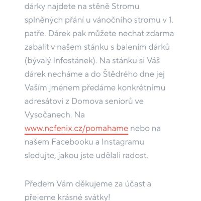 Strom splněných přání - NC Fénix